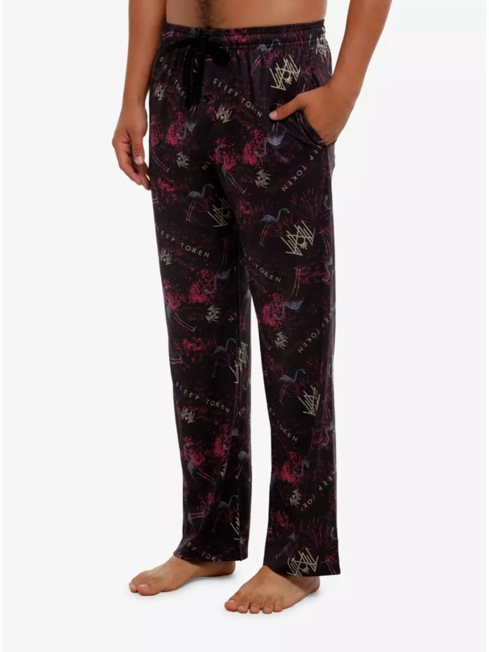 Sleep Token Even In Arcadia Flamingo Pajama Pants LARGE 36-38 NEW